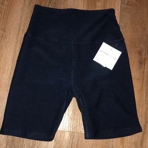 New navy blue large beyond yoga short